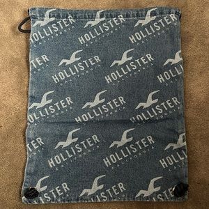 Hollister Denim JawString Bag